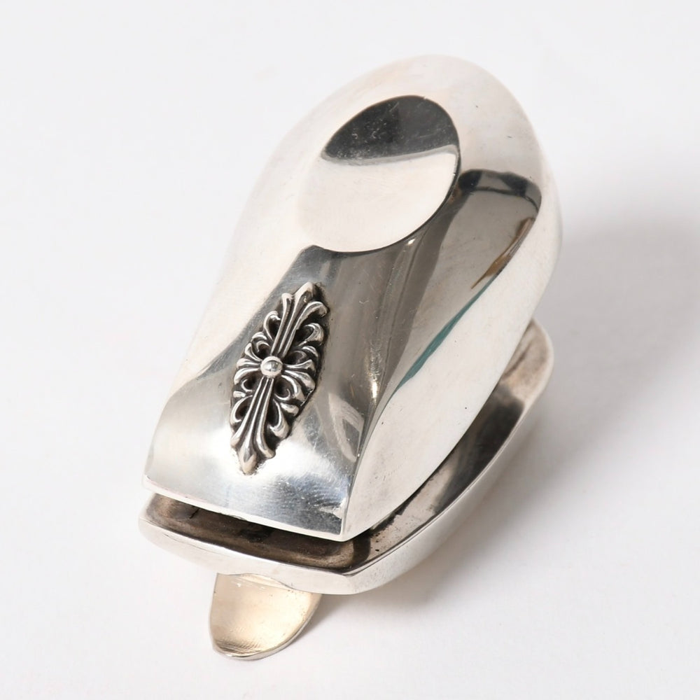 Very Good Condition CHROME HEARTS FLORAL CROSS STAPLER Floral Cross Stapler Weight approx. 156.58g Sterling Silver Used 4a005188
