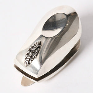 極美品 CHROME HEARTS クロムハーツ FLORAL CROSS STAPLER フローラルクロス ホッチキス 重量約156.58g スターリングシルバー 中古 4a005188