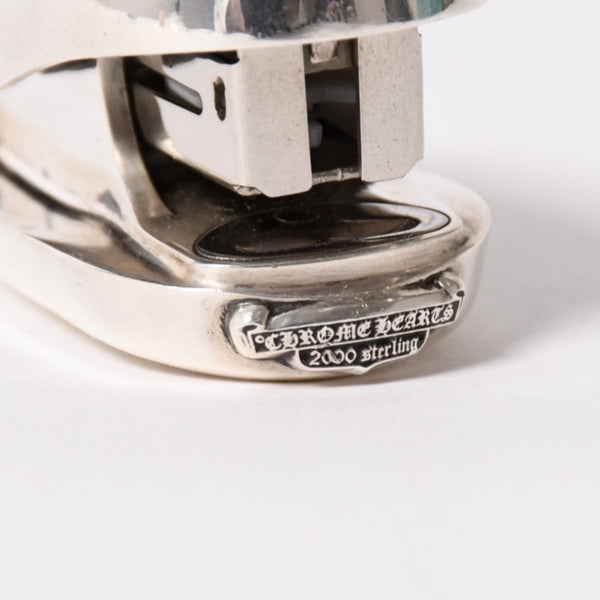 極美品 CHROME HEARTS クロムハーツ FLORAL CROSS STAPLER フローラルクロス ホッチキス 重量約156.58g スターリングシルバー 中古 4a005188