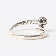 極美品 CHROME HEARTS クロムハーツ RNG NAIL W/CROSS BALL ネイル クロスボールリング 重量約7.19g サイズ21号 シルバー925 中古 4a005174