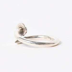 極美品 CHROME HEARTS クロムハーツ RNG NAIL W/CROSS BALL ネイル クロスボールリング 重量約7.19g サイズ21号 シルバー925 中古 4a005174
