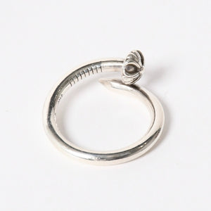 極美品 CHROME HEARTS クロムハーツ RNG NAIL W/CROSS BALL ネイル クロスボールリング 重量約7.19g サイズ21号 シルバー925 中古 4a005174