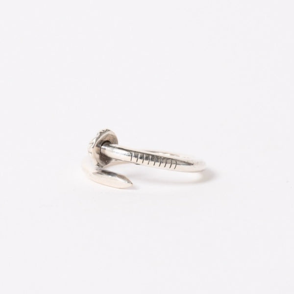 極美品 CHROME HEARTS クロムハーツ RNG NAIL W/CROSS BALL ネイル クロスボールリング 重量約7.19g サイズ21号 シルバー925 中古 4a005174