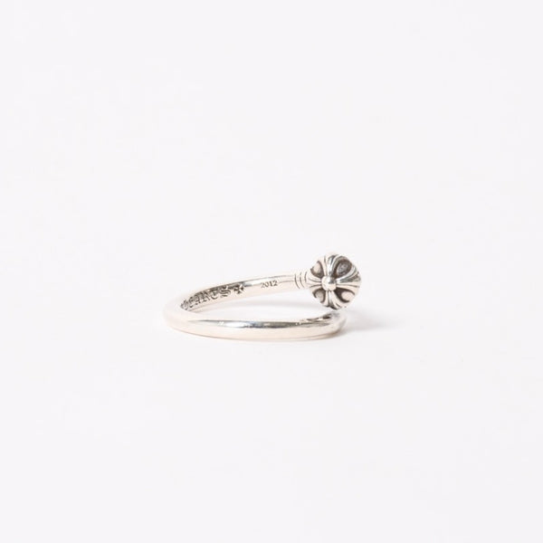極美品 CHROME HEARTS クロムハーツ RNG NAIL W/CROSS BALL ネイル クロスボールリング 重量約7.19g サイズ21号 シルバー925 中古 4a005174