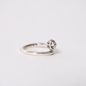 極美品 CHROME HEARTS クロムハーツ RNG NAIL W/CROSS BALL ネイル クロスボールリング 重量約7.19g サイズ21号 シルバー925 中古 4a005174