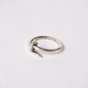 極美品 CHROME HEARTS クロムハーツ RNG NAIL W/CROSS BALL ネイル クロスボールリング 重量約7.19g サイズ21号 シルバー925 中古 4a005174