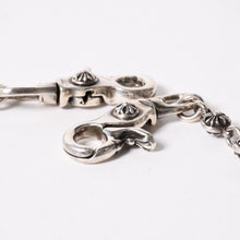 画像をギャラリービューアに読み込む, CHROME HEARTS クロムハーツ スペルアウト ウォレットチェーン ロング 2クリップ 重量約216.83g 全長約63cm 美品 中古 4a005222