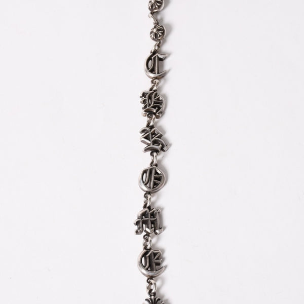 CHROME HEARTS クロムハーツ スペルアウト ウォレットチェーン ロング 2クリップ 重量約216.83g 全長約63cm 美品 中古 4a005222