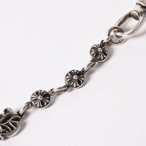 CHROME HEARTS クロムハーツ スペルアウト ウォレットチェーン ロング 2クリップ 重量約216.83g 全長約63cm 美品 中古 4a005222