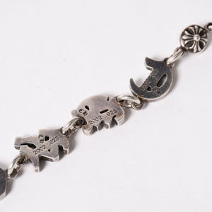 CHROME HEARTS クロムハーツ スペルアウト ウォレットチェーン ロング 2クリップ 重量約216.83g 全長約63cm 美品 中古 4a005222