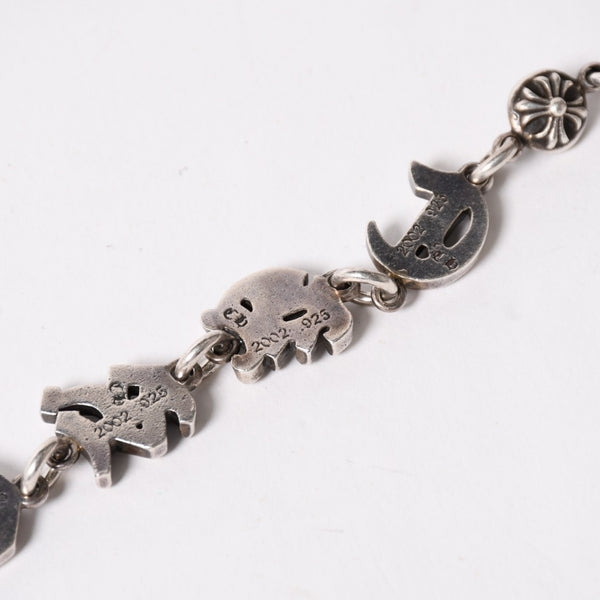 CHROME HEARTS クロムハーツ スペルアウト ウォレットチェーン ロング 2クリップ 重量約216.83g 全長約63cm 美品 中古 4a005222