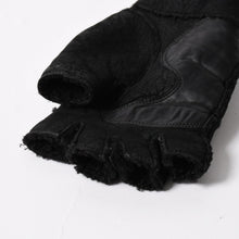 Load image into Gallery viewer, CHROME HEARTS クロムハーツ シアリング フィンガーレス バックルグローブ サイズ8.5 195/215 ガンスリンガー ラムレザー ブラックレザー 美品 中古 4a005530