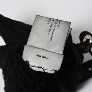 CHROME HEARTS クロムハーツ シアリング フィンガーレス バックルグローブ サイズ8.5 195/215 ガンスリンガー ラムレザー ブラックレザー 美品 中古 4a005530