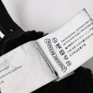 CHROME HEARTS クロムハーツ シアリング フィンガーレス バックルグローブ サイズ8.5 195/215 ガンスリンガー ラムレザー ブラックレザー 美品 中古 4a005530