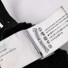 Load image into Gallery viewer, CHROME HEARTS クロムハーツ シアリング フィンガーレス バックルグローブ サイズ8.5 195/215 ガンスリンガー ラムレザー ブラックレザー 美品 中古 4a005530