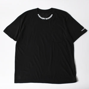 New and unused item CHROME HEARTS Short sleeve T-shirt Size XL Neck logo Old English Black Used 4a005505