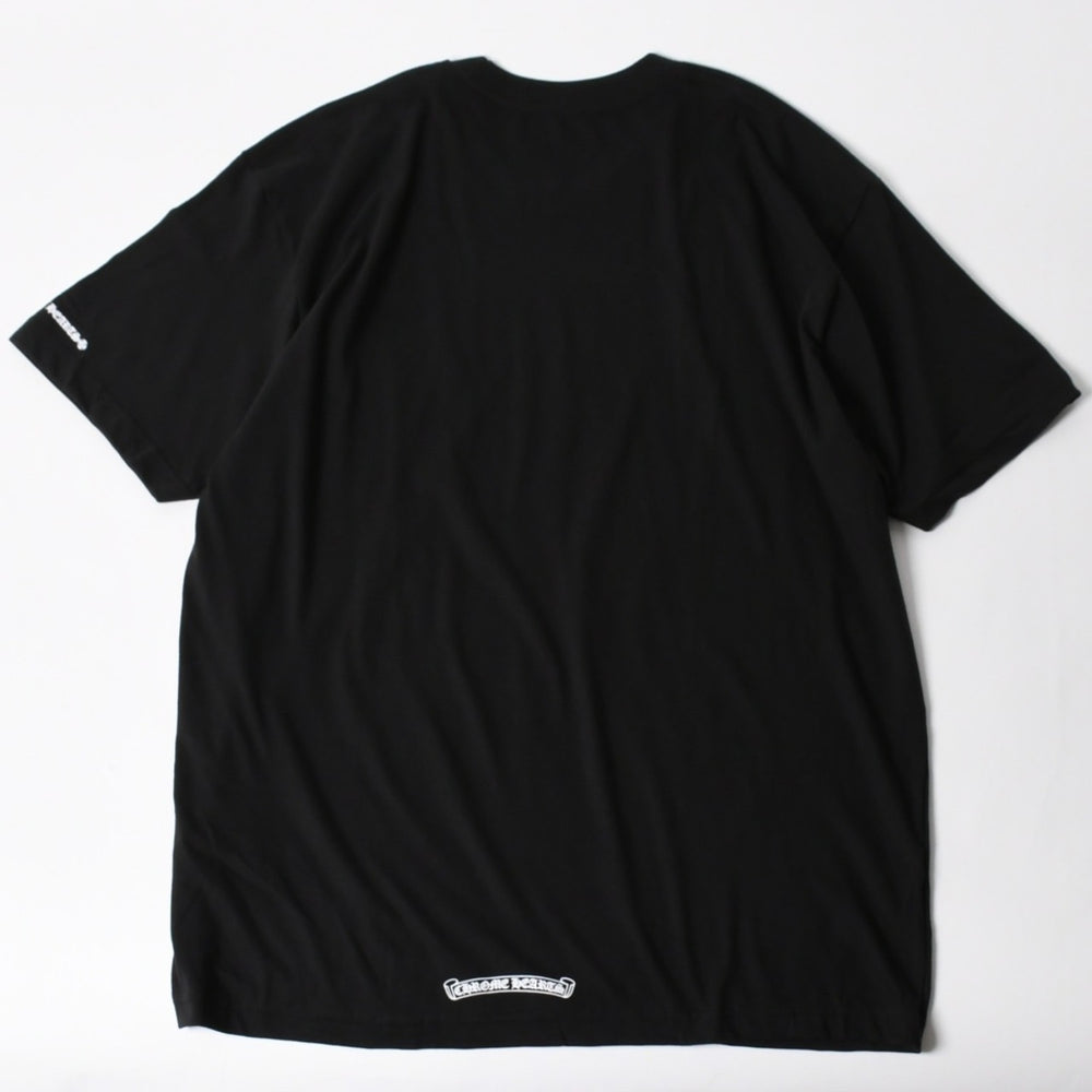 New and unused item CHROME HEARTS Short sleeve T-shirt Size XL Neck logo Old English Black Used 4a005505