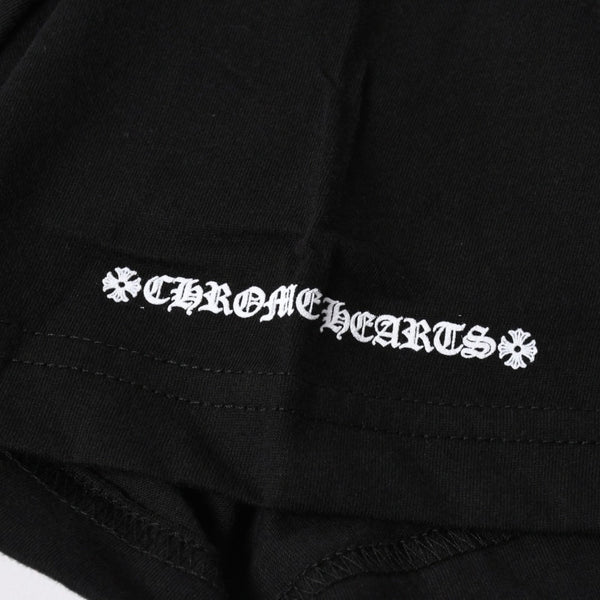 New and unused item CHROME HEARTS Short sleeve T-shirt Size XL Neck logo Old English Black Used 4a005505
