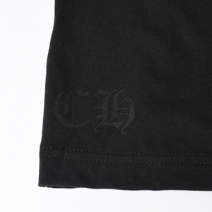 New and unused item CHROME HEARTS Short sleeve T-shirt Size XL Neck logo Old English Black Used 4a005505