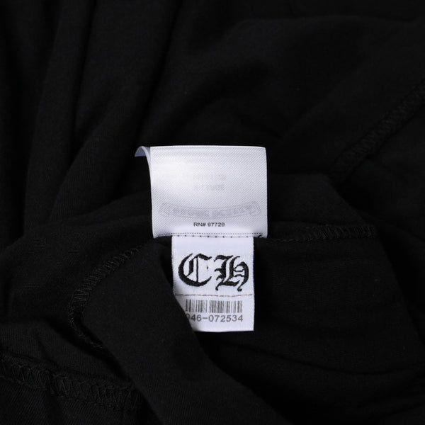 New and unused item CHROME HEARTS Short sleeve T-shirt Size XL Neck logo Old English Black Used 4a005505