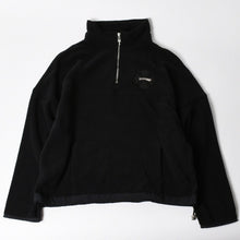 Load image into Gallery viewer, 新品未使用品 CHROME HEARTS クロムハーツ Y NOT ワイノット ハーフジップフリース サイズL CHプラスパッチ ブラック シルバー925 中古 4a005506