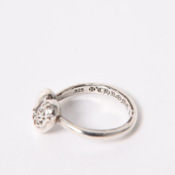 CHROME HEARTS クロムハーツ RING BUBBLEGUM HEART バブルガム ハートリング 重量約2.33g サイズ3号 シルバー925 美品 中古 4a005490