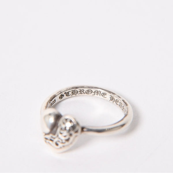 CHROME HEARTS クロムハーツ RING BUBBLEGUM HEART バブルガム ハートリング 重量約2.33g サイズ3号 シルバー925 美品 中古 4a005490