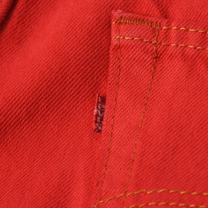 極美品 CHROME HEARTS クロムハーツ デニムパンツ リーバイス サイズ36 ラージCHクロスパッチ セメタリークロスパッチ 18パッチ Levi's 中古 4a005539