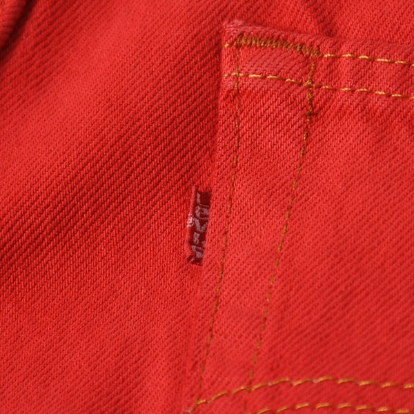 極美品 CHROME HEARTS クロムハーツ デニムパンツ リーバイス サイズ36 ラージCHクロスパッチ セメタリークロスパッチ 18パッチ Levi's 中古 4a005539