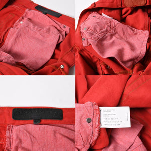 極美品 CHROME HEARTS クロムハーツ デニムパンツ リーバイス サイズ36 ラージCHクロスパッチ セメタリークロスパッチ 18パッチ Levi's 中古 4a005539