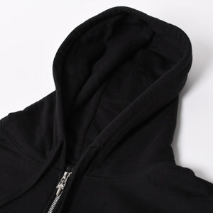 新品未使用 CHROME HEARTS クロムハーツ ダブルフェイス ジップアップフーディー パーカー サイズXL オールドイングリッシュ 新型 中古 4a005509