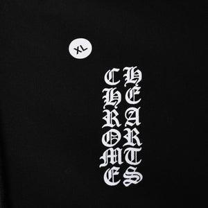 新品未使用 CHROME HEARTS クロムハーツ ダブルフェイス ジップアップフーディー パーカー サイズXL オールドイングリッシュ 新型 中古 4a005509