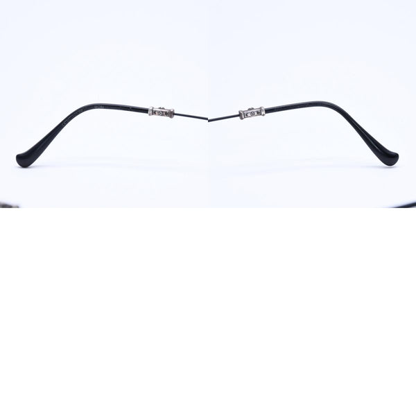 Very Good Condition CHROME HEARTS PILLS 3 Glasses Silver 925 55☐20-144 Eyewear Floral CH Plus Square Black Silver Hardware Used 4a005585