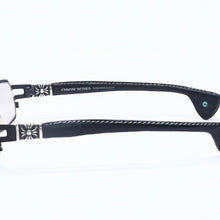 Load image into Gallery viewer, CHROME HEARTS クロムハーツ M.DIVER 2 CHプラステンプル レザーサングラス アイウェア シルバー925 美品 中古 4a005600