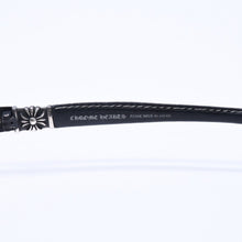 Load image into Gallery viewer, CHROME HEARTS クロムハーツ M.DIVER 2 CHプラステンプル レザーサングラス アイウェア シルバー925 美品 中古 4a005600