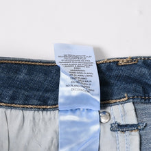 将图片加载到图库查看器，新品未使用 TRUE RELIGION トゥルーレリジョン JOEY Low Rise Cut-Off Short ショーツ コットン ラインストーン ブルー サイズ31 中古 4a005499
