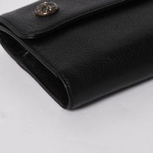 将图片加载到图库查看器，新品未使用 CHROME HEARTS クロムハーツ WAVE CROSS BALL ウェーブ クロスボールボタン レザーウォレット 長財布 ダガー ブラック 中古 4a005554