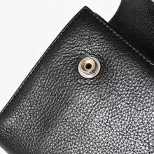 将图片加载到图库查看器，新品未使用 CHROME HEARTS クロムハーツ WAVE CROSS BALL ウェーブ クロスボールボタン レザーウォレット 長財布 ダガー ブラック 中古 4a005554