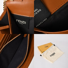 Load image into Gallery viewer, FENDI フェンディ 長財布 コンチネンタル財布 エンボス FFロゴ ブラウン ナッパレザー ゴールド金具 8M0365 美品 中古 4a005370