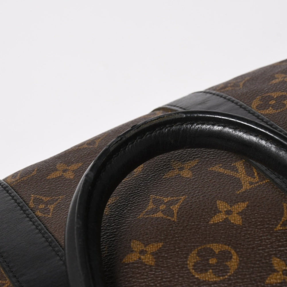 LOUIS VUITTON ルイヴィトン キーポル バンドリエール45 ボストンバッグ M56711 モノグラムマカサーブラウン 美品 中古 4a005487