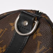 将图片加载到图库查看器，LOUIS VUITTON ルイヴィトン キーポル バンドリエール45 ボストンバッグ M56711 モノグラムマカサーブラウン 美品 中古 4a005487