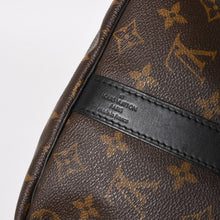 将图片加载到图库查看器，LOUIS VUITTON ルイヴィトン キーポル バンドリエール45 ボストンバッグ M56711 モノグラムマカサーブラウン 美品 中古 4a005487