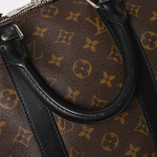 将图片加载到图库查看器，LOUIS VUITTON ルイヴィトン キーポル バンドリエール45 ボストンバッグ M56711 モノグラムマカサーブラウン 美品 中古 4a005487