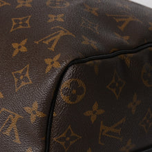 将图片加载到图库查看器，LOUIS VUITTON ルイヴィトン キーポル バンドリエール45 ボストンバッグ M56711 モノグラムマカサーブラウン 美品 中古 4a005487