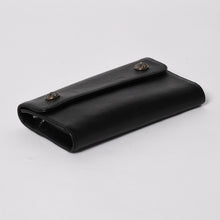 将图片加载到图库查看器，新品未使用 CHROME HEARTS クロムハーツ WAVE CROSS BALL ウェーブ クロスボールボタン レザーウォレット 長財布 ダガー ブラック 中古 4a005554