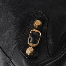 将图片加载到图库查看器，極美品 BALENCIAGA バレンシアガ ザジャイアントシティ レザー 2WAY ハンドバッグ ショルダーバッグ ブラック 281770 中古 4a005558
