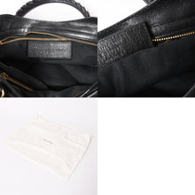 将图片加载到图库查看器，極美品 BALENCIAGA バレンシアガ ザジャイアントシティ レザー 2WAY ハンドバッグ ショルダーバッグ ブラック 281770 中古 4a005558