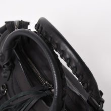 将图片加载到图库查看器，BALENCIAGA バレンシアガ クラシック ミニシティ ナイロン レザー 2WAY ハンドバッグ ショルダーバッグ ブラック 300295 美品 中古 4a005557