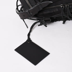 BALENCIAGA Classic Mini City Nylon Leather 2WAY Handbag Shoulder Bag Black 300295 Good Condition Used 4a005557