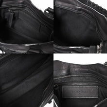 将图片加载到图库查看器，BALENCIAGA バレンシアガ クラシック ミニシティ ナイロン レザー 2WAY ハンドバッグ ショルダーバッグ ブラック 300295 美品 中古 4a005557